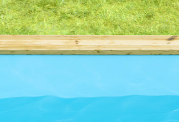 Kit piscina della  piscina in legno fuori terra da esterno Urban Pool 450x250 Liner azzurro: rivestimento interno