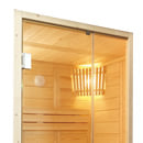 Sauna finlandese da interno Regina14 - Kit porta in vetro
