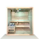 Sauna finlandese da interno - Kit struttura della cabina in legno 200X150