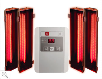 Sauna infrarossi Variado: Kit sauna - Set lampade ad infrarossi GRUPPO B + Controller digitale