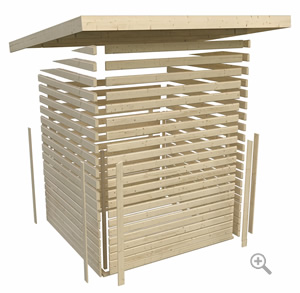 Sauna finlandese da esterno Ketty 2 - Sistema innovativo di montaggio
