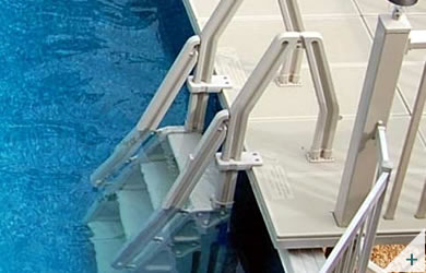 Scala vetroresina piscine interrate Model-In24 - Foto 4