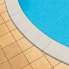 Bordo piscina in kit per SKYBLUE color SABBIA