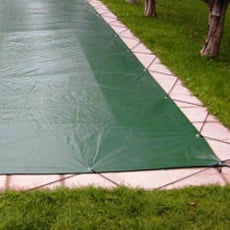 Copertura invernale occhielli+cavo -piscina rettangolare 12x6m 210gmq