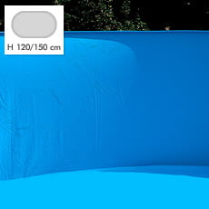 Liner per piscina OVALE 600 h 150 - Colore azzurro
